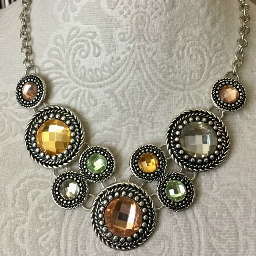 Preimier Designs Rhinestone Statement Necklace